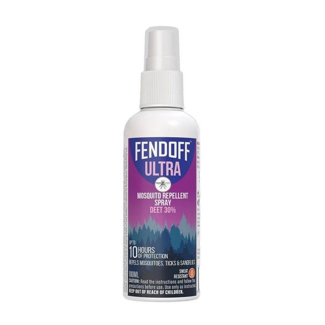 Fendoff Ultra Mosquito Repellent Spray with DEET 30% - 100ml, Household Insect Repellents