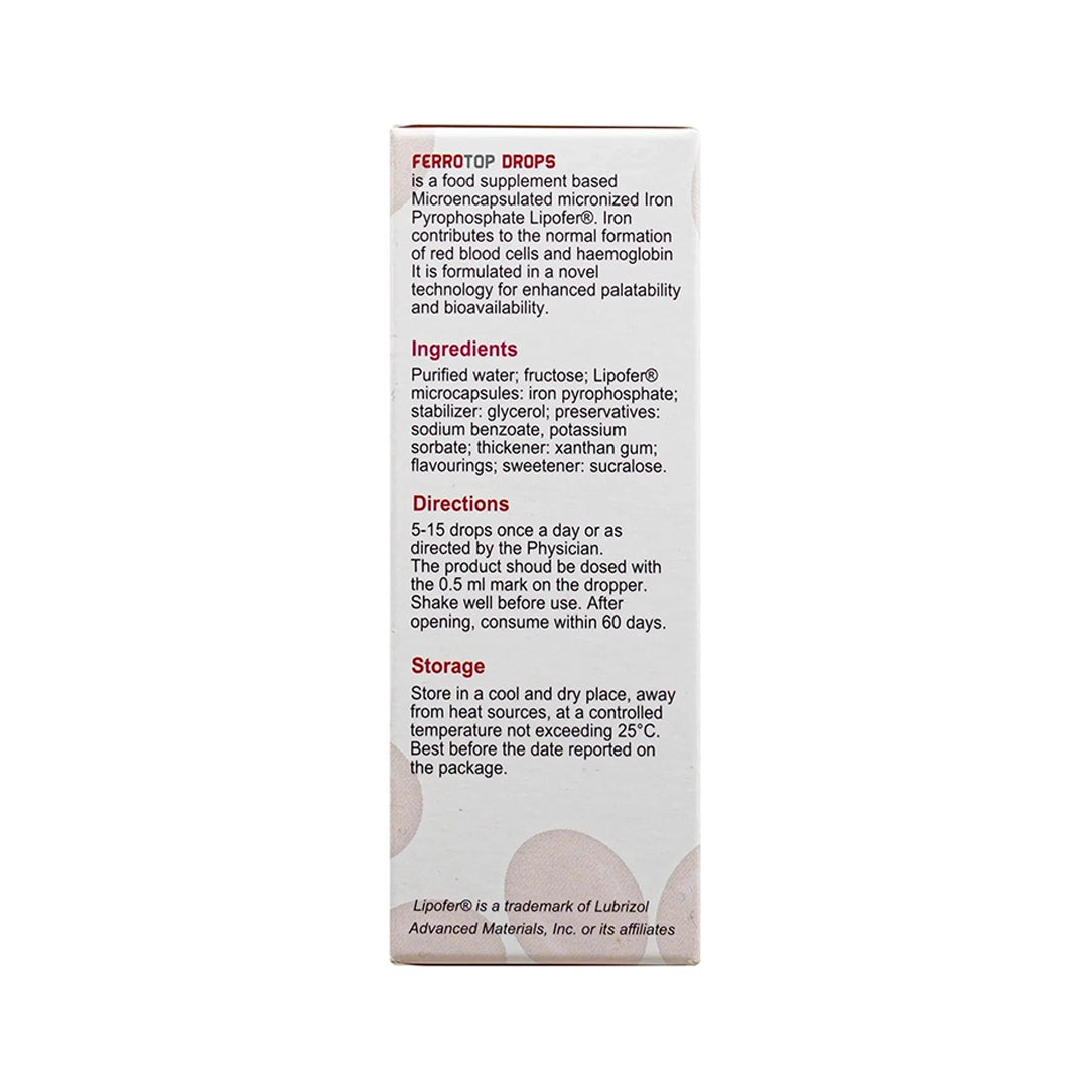 Ferrotop Iron Supplement Drops - 20ml, Minerals