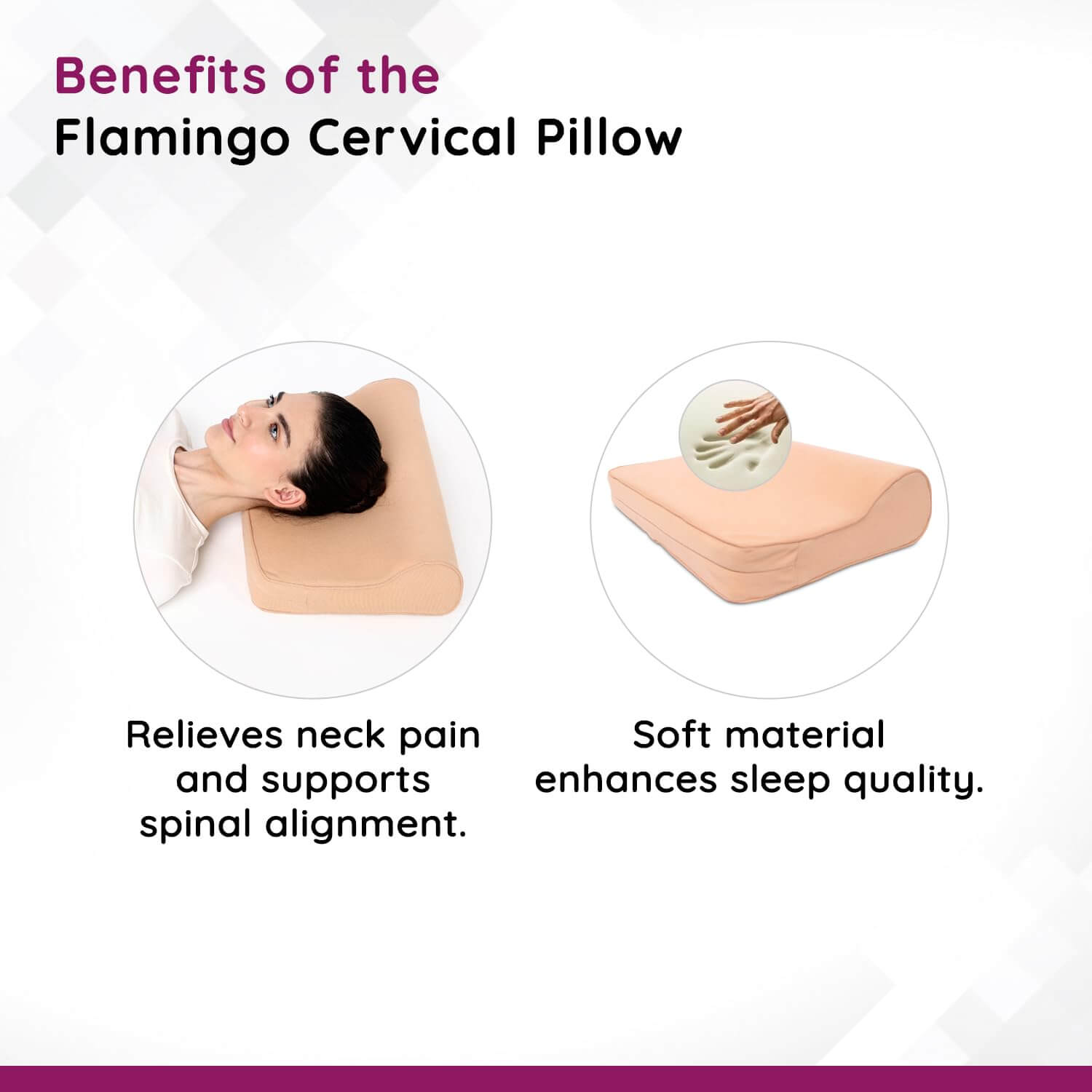 Flamingo Cervical Pillow - Regular, Neck Braces
