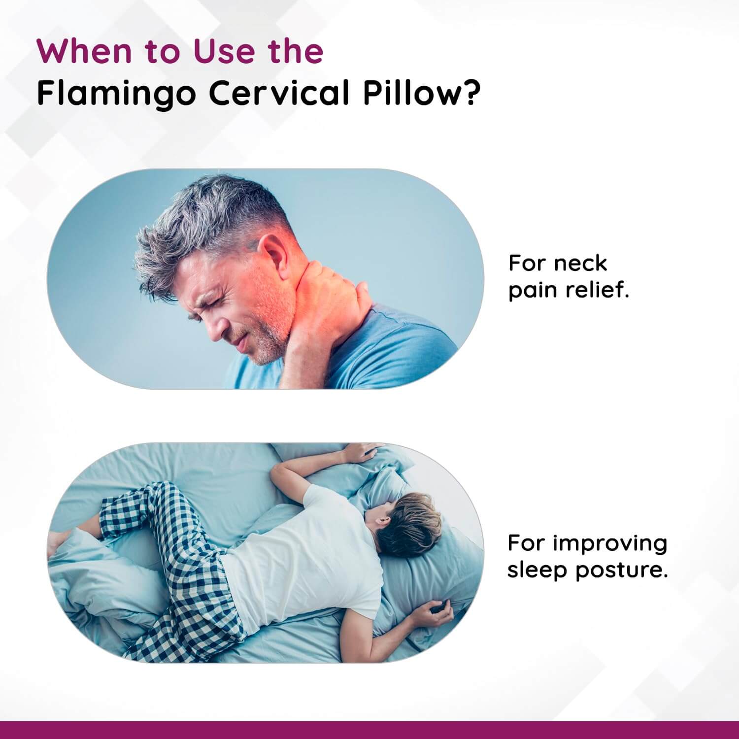 Flamingo Cervical Pillow - Regular, Neck Braces
