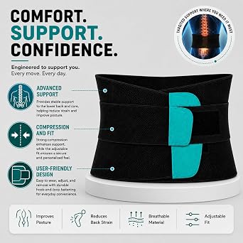 Flamingo Contoured Lumbar Sacral Support Belt, Lumbar Support Belts