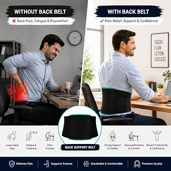 Flamingo Contoured Lumbar Sacral Support Belt, Lumbar Support Belts