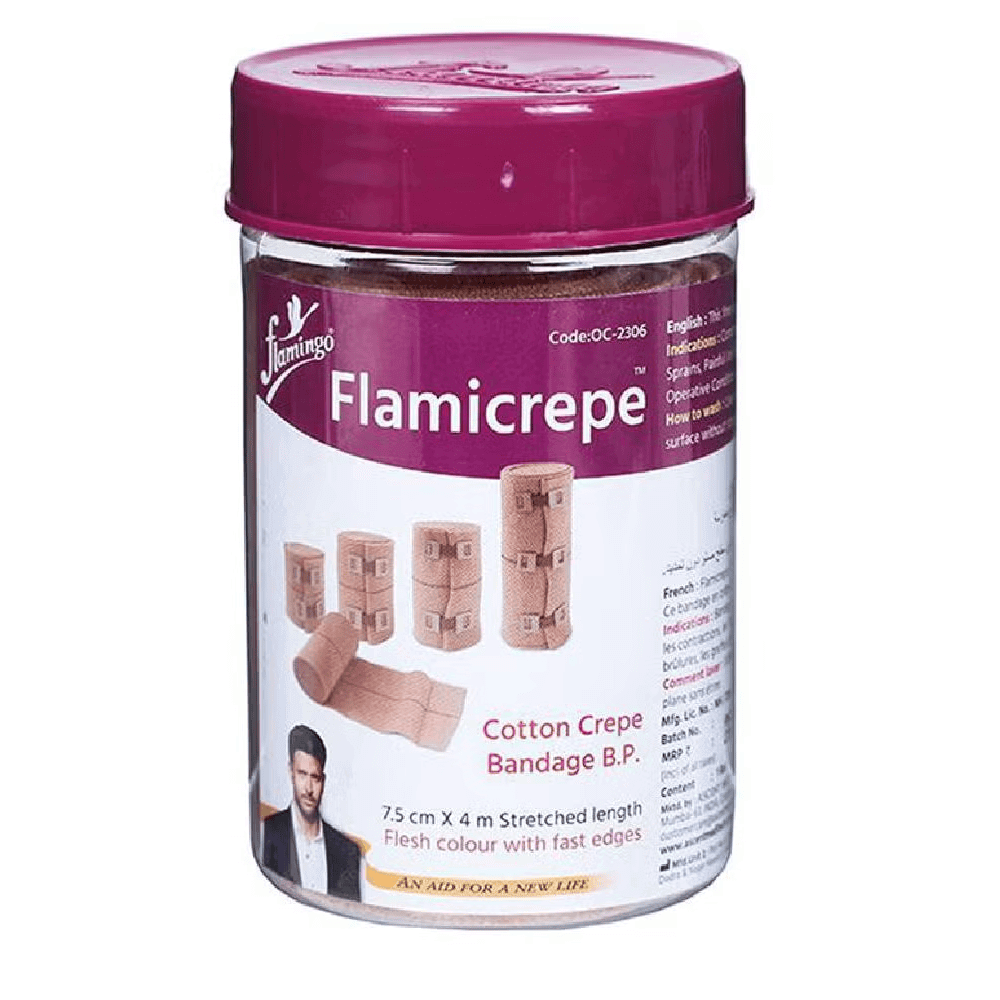 Flamingo Flamicrepe Bandage 7.5cmx4m, Medical Tape & Bandages