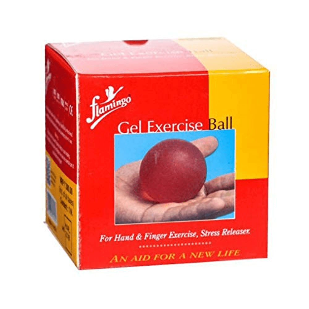 Flamingo Gel Exerciser Hard Ball - Blue, Occupational & Physical Therapy Equipment
