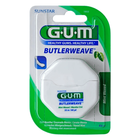 GUM ButlerWeave Mint Waxed Dental Floss - 1855RQ, Dental Floss