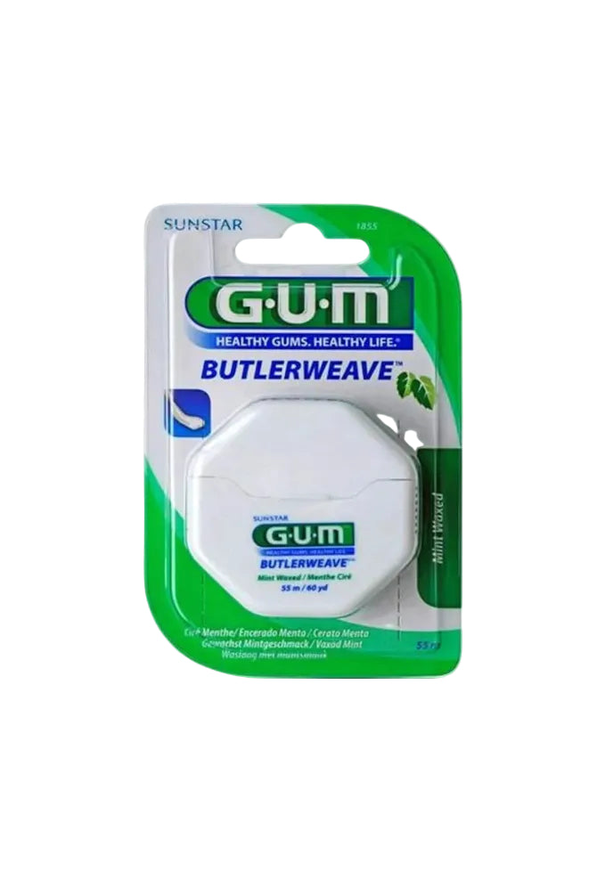 GUM ButlerWeave Waxed Dental Floss, Dental Floss