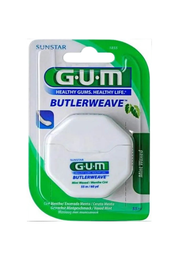 GUM ButlerWeave Waxed Dental Floss, Dental Floss