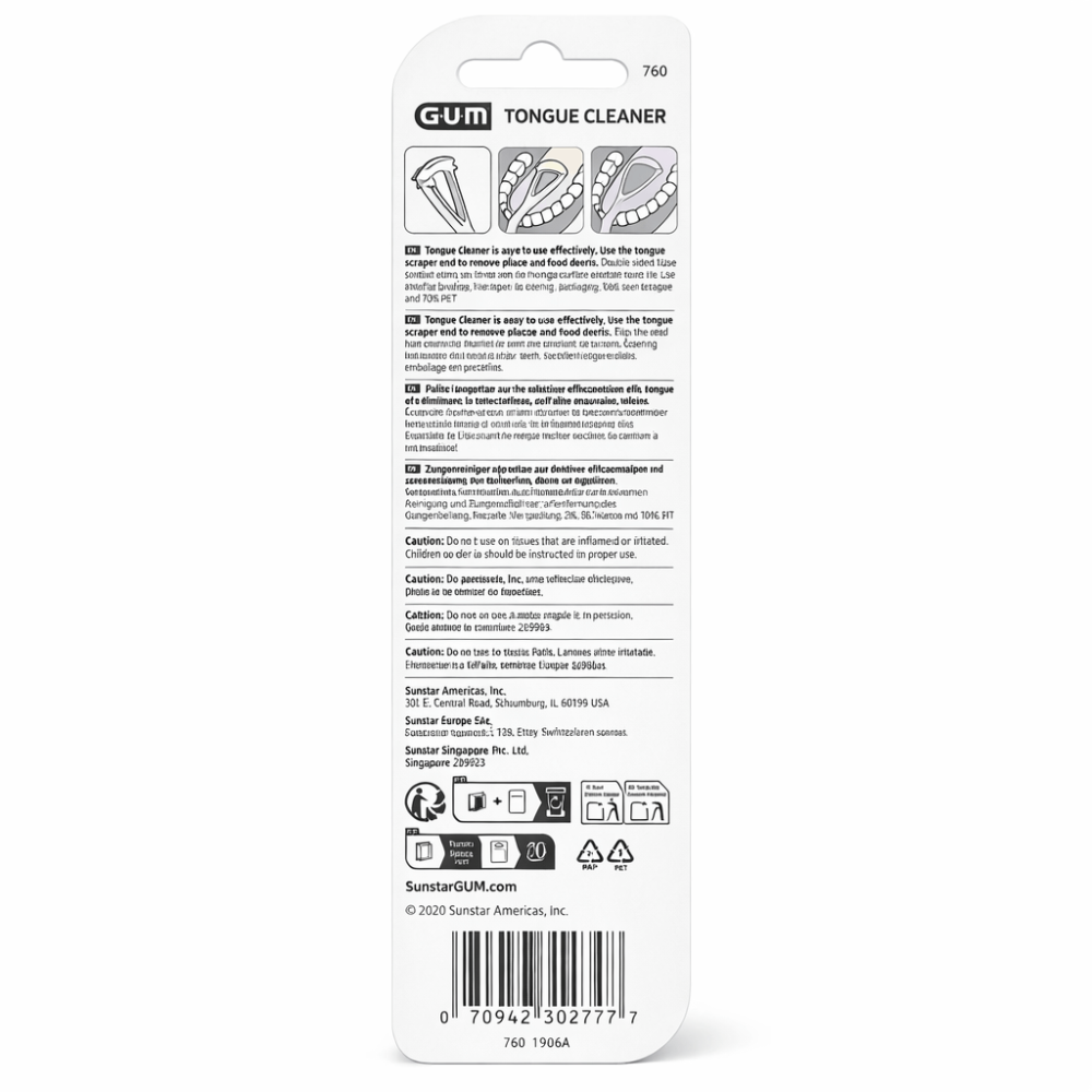 GUM Halicontrol Tongue Cleaner 760, Tongue Scrapers