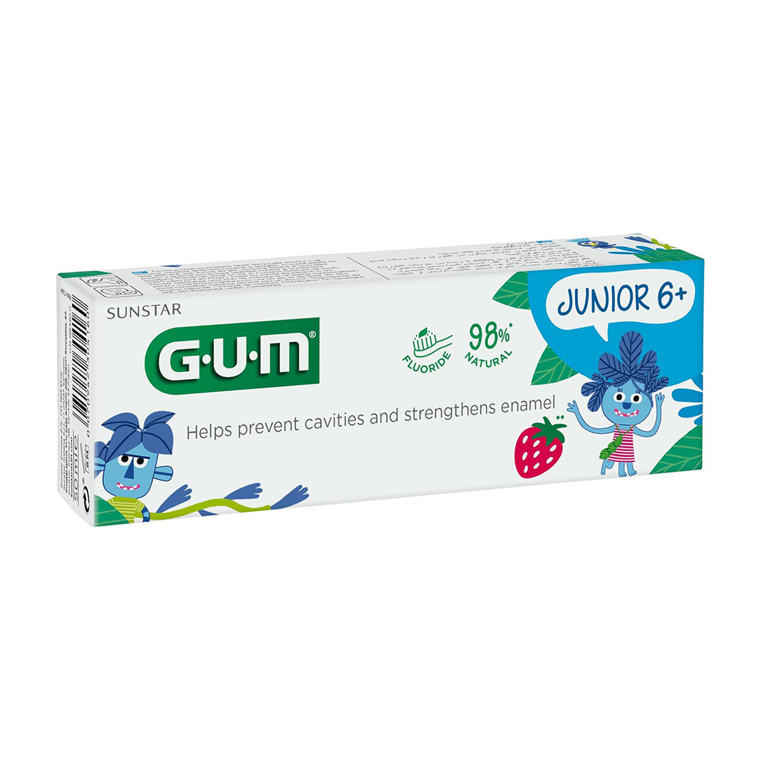 GUM Junior Toothpaste 6+ Years 50ml - Strawberry Flavour (3004ME), Toothpaste