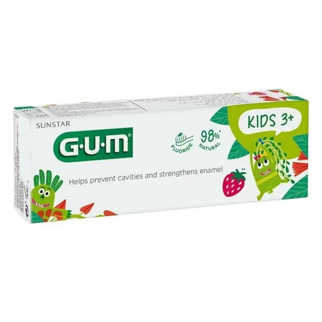 GUM Kids Toothpaste 3+ Years 50ml - Strawberry Flavor (3000MEA1), Toothpaste