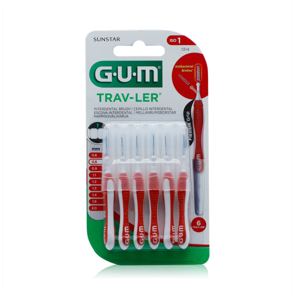 GUM Proxa Trav-Ler Interdental Brush 0.8mm, Interdental Brushes