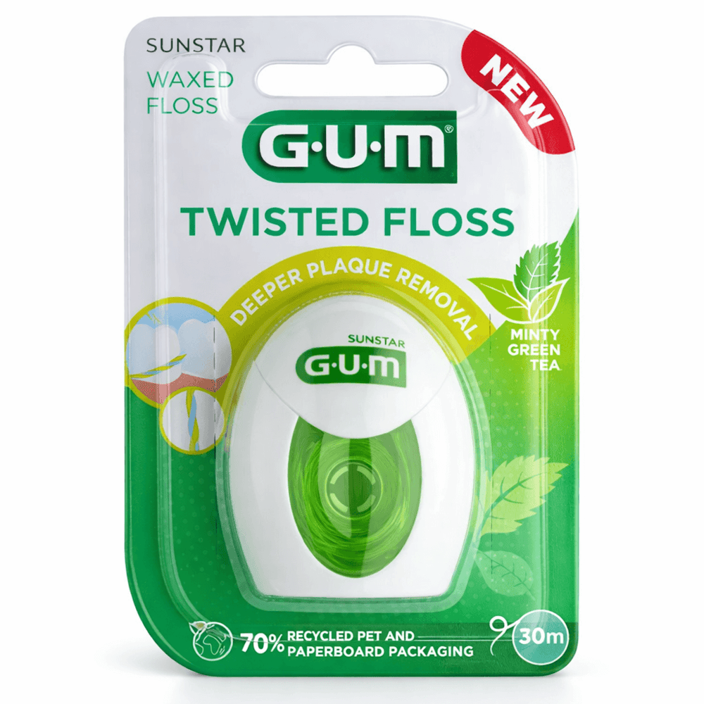 GUM Twisted Dental Floss - 30m, Dental Floss