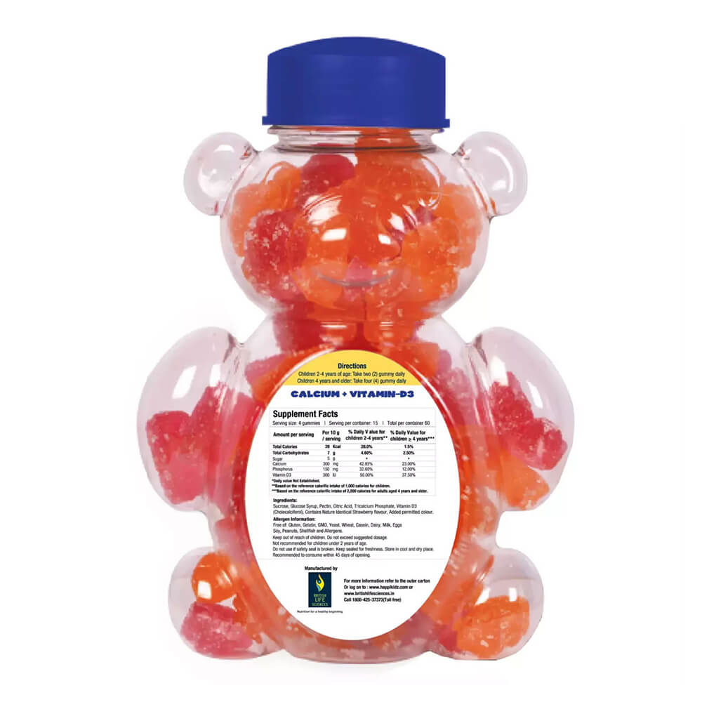 Kids calcium gummies – Happi Kidz 30s with added vitamin D3