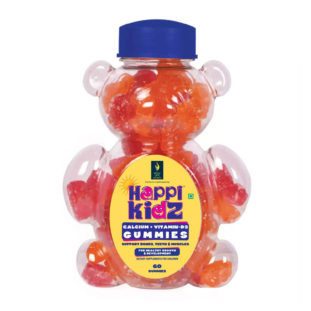 Happi Kidz Calcium + Vitamin D Gummies 30s, Minerals