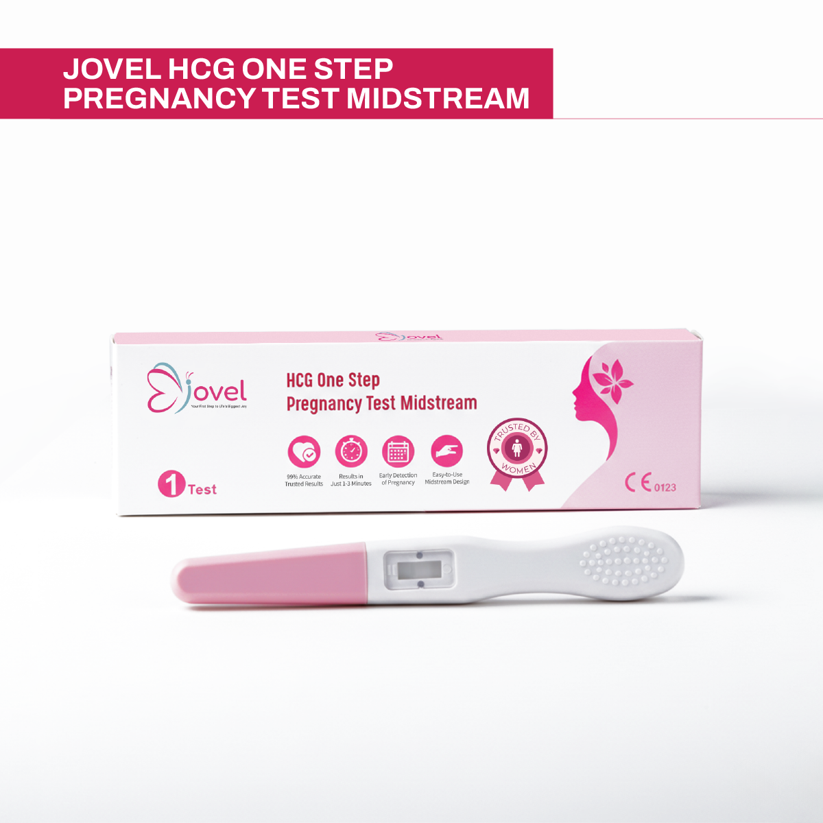 Jovel HCG One Step Pregnancy Test Midstream - 1 Test