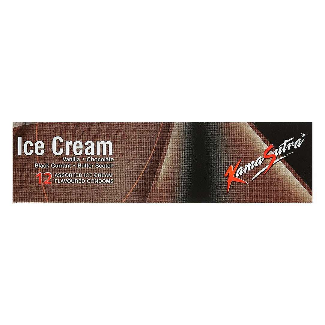 KamaSutra Ice Cream Flavoured Condoms - Pack of 12, Condoms