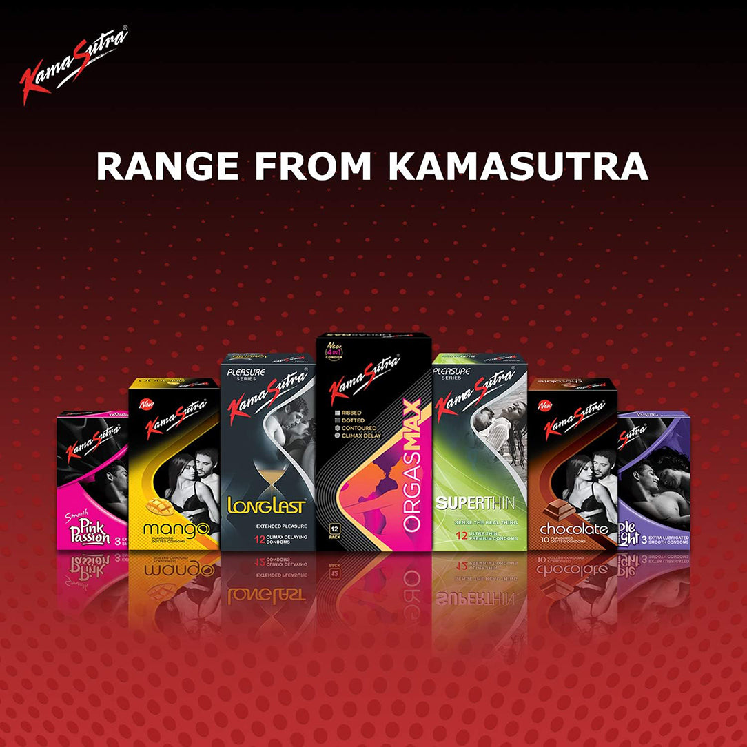 KamaSutra Intensity Condoms - Pack of 3, Condoms
