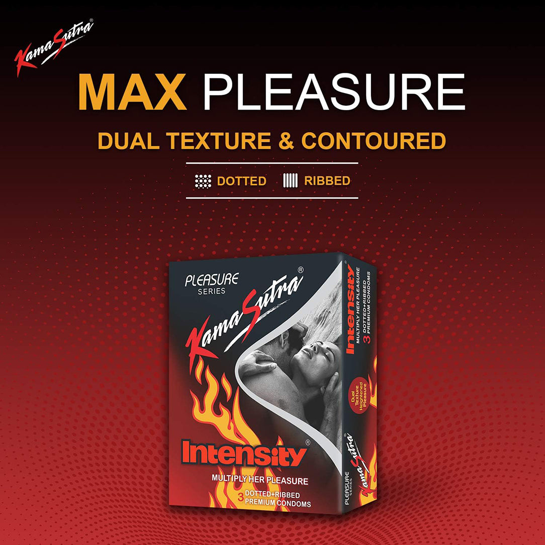 KamaSutra Intensity Condoms - Pack of 3, Condoms