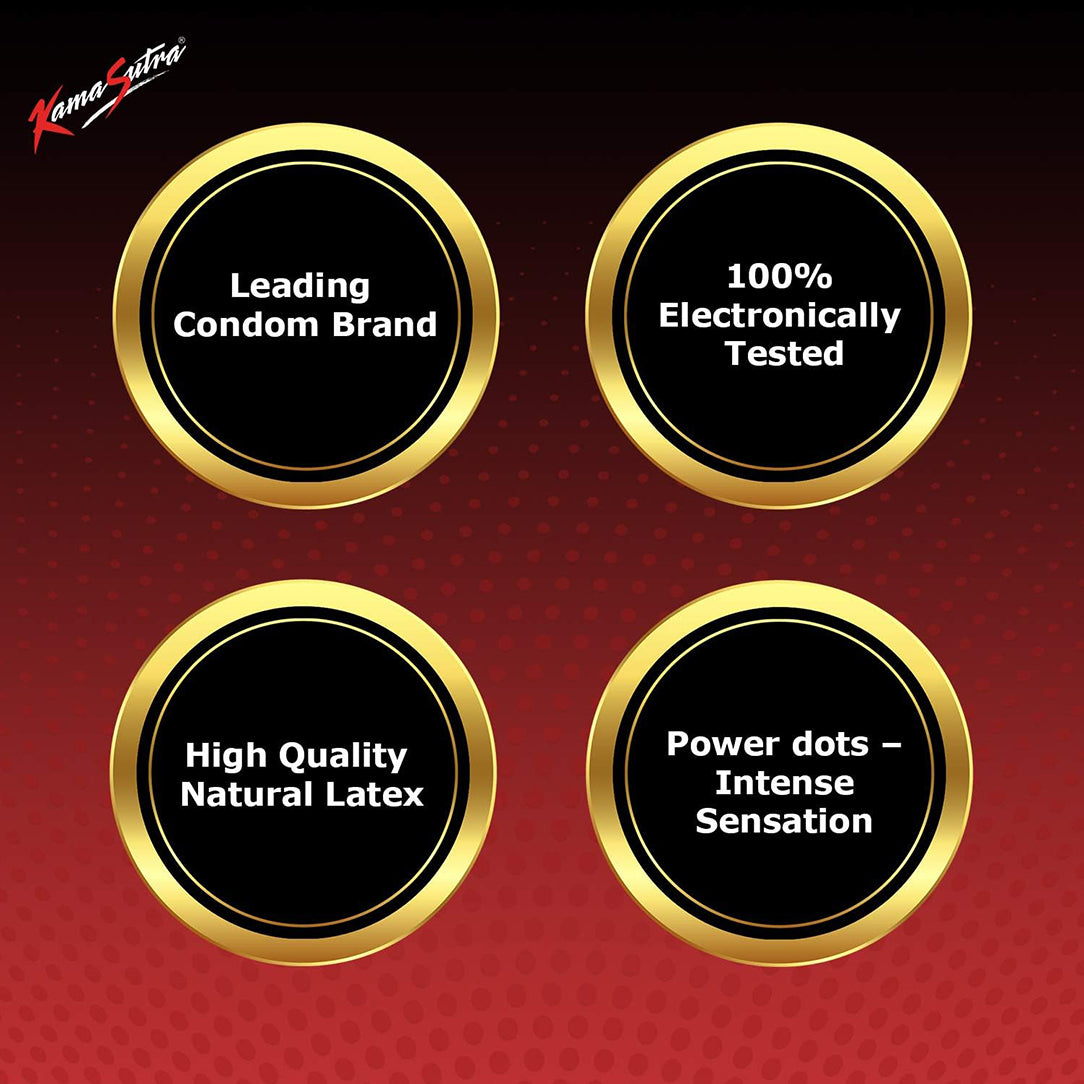 KamaSutra Intensity Condoms - Pack of 3, Condoms