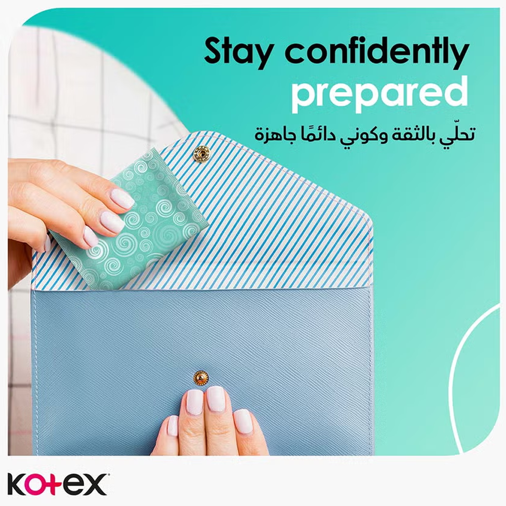 Kotex Antibacterial Daily Panty Liners Long - Pack of 44, Panty Liners