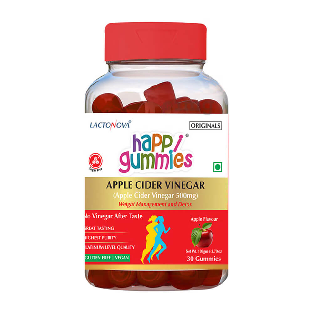 LACTONOVA HAPPI GUMMIES APPLE CIDER VINEGAR | 30 GUMMIES,Digestive Supplements