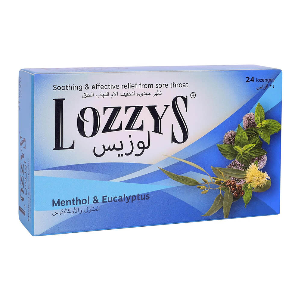 LOZZY’S 24 lozenges – menthol eucalyptus for sore throat relief