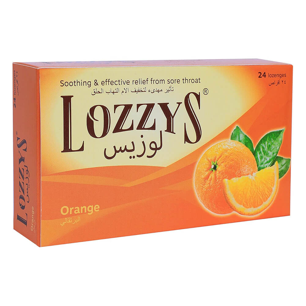 LOZZY’S Orange Lozenges - Sore Throat Relief 24 Lozenges, Medicine & Drugs