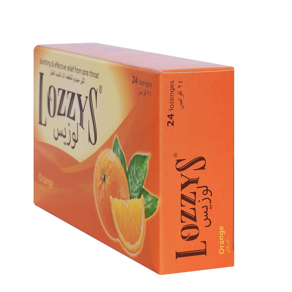 LOZZY’S 24 orange lozenges – soothing citrus throat drops