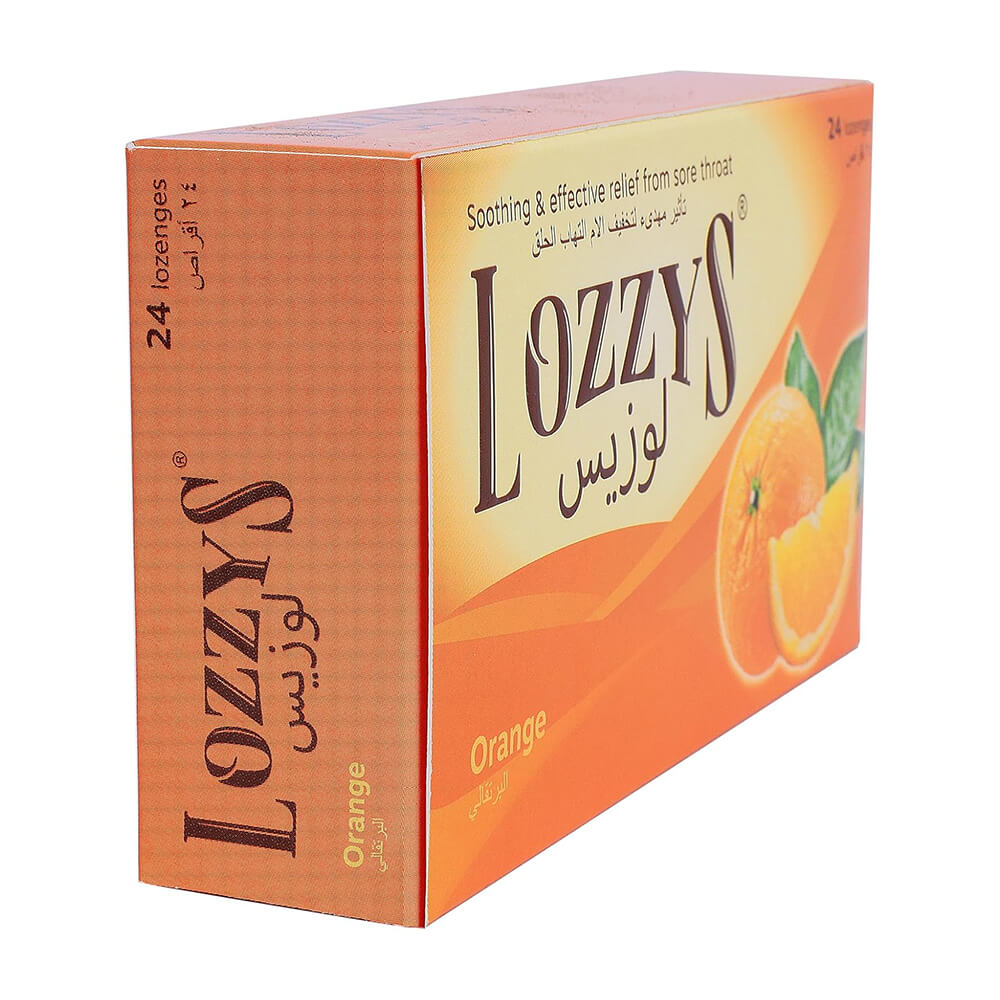LOZZY’S lozenges – orange-flavored cough & throat soothers (24)
