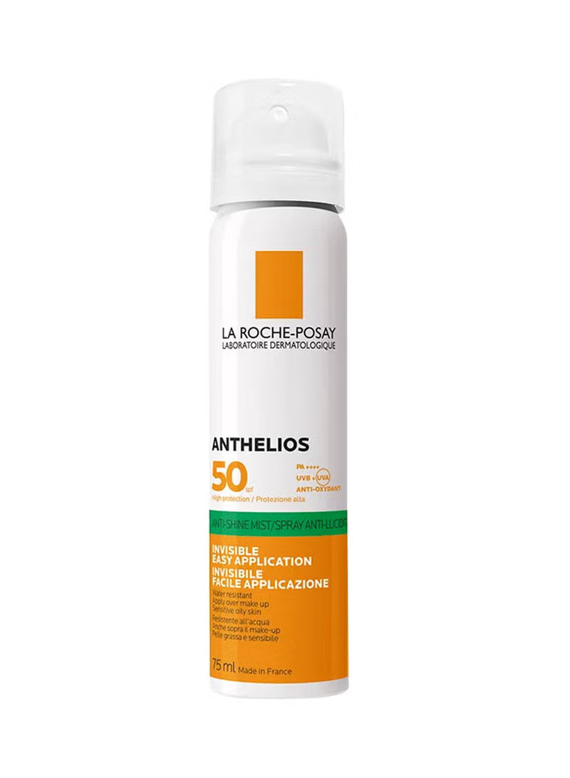 La Roche-Posay Anthelios Anti-Shine Invisible Face Sunscreen SPF 50+ - 75ml, Sunscreen