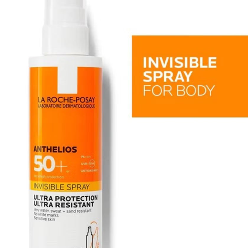 La Roche-Posay Anthelios SPF 50+ Invisible Body Sunscreen Spray - 200ml, Sunscreen