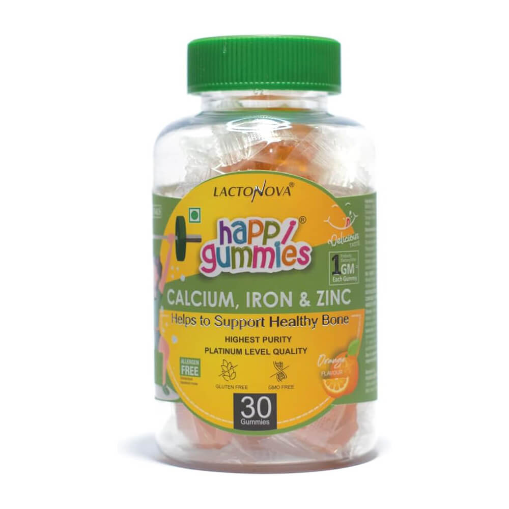 Lactonova Happi Gummies – Calcium Iron Zinc 30 gummies for daily health