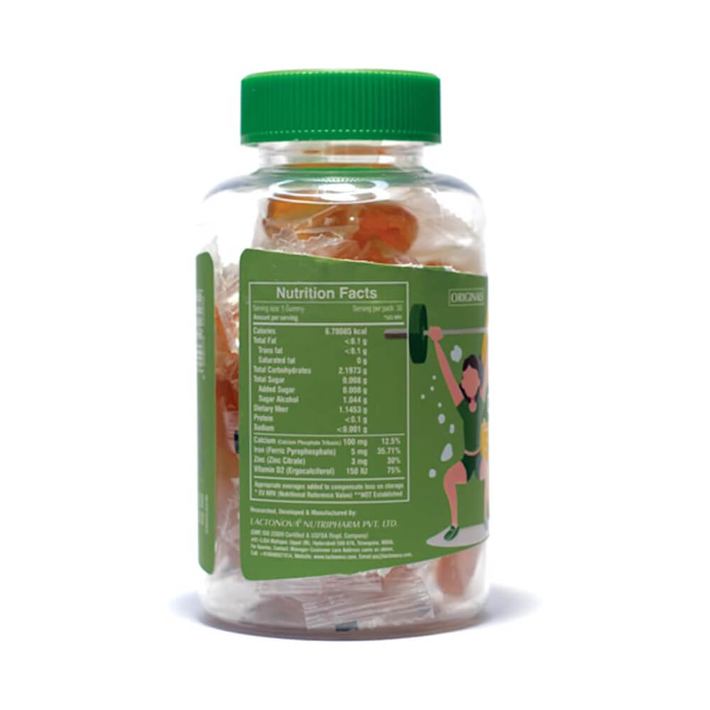 Lactonova Happi Gummies Calcium Iron Zinc – 30 Gummies, Minerals
