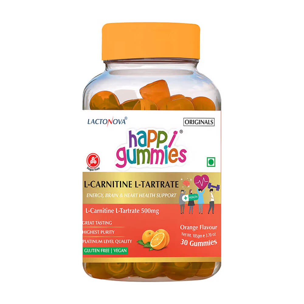 Lactonova Happi Gummies L-Carnitine & L-Tartrate – 30’s, Amino Acids