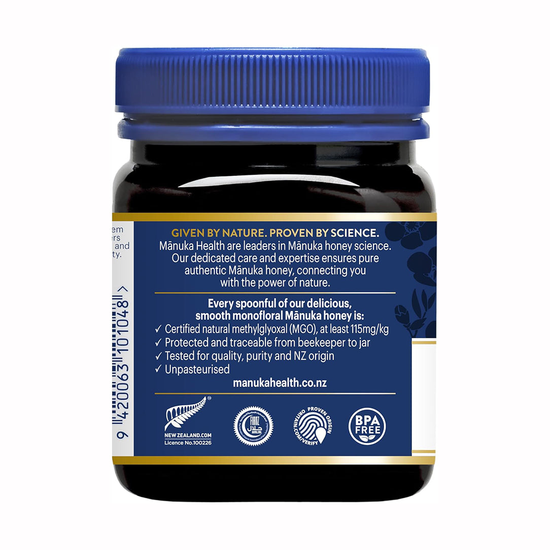 Manuka Health Manuka Honey UMF 6+ MGO 115+ - 250g, Honey