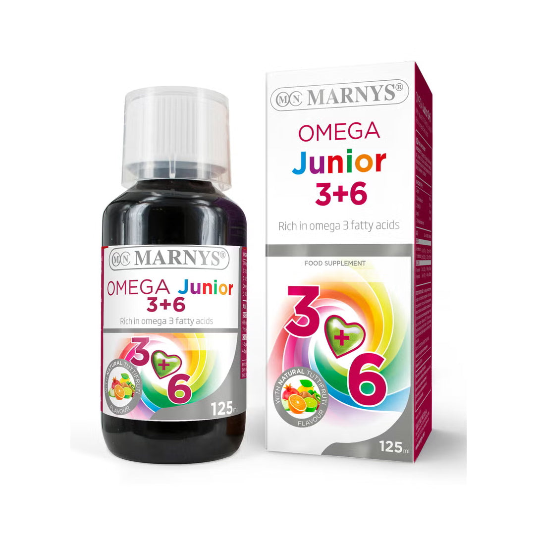 Marnys Omega Junior 3+6 Liquid - 125ml, Amino Acids