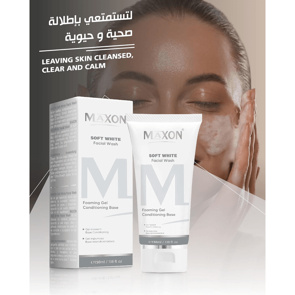 Maxon Soft White Facial Wash - 150ml, Facial Cleansers