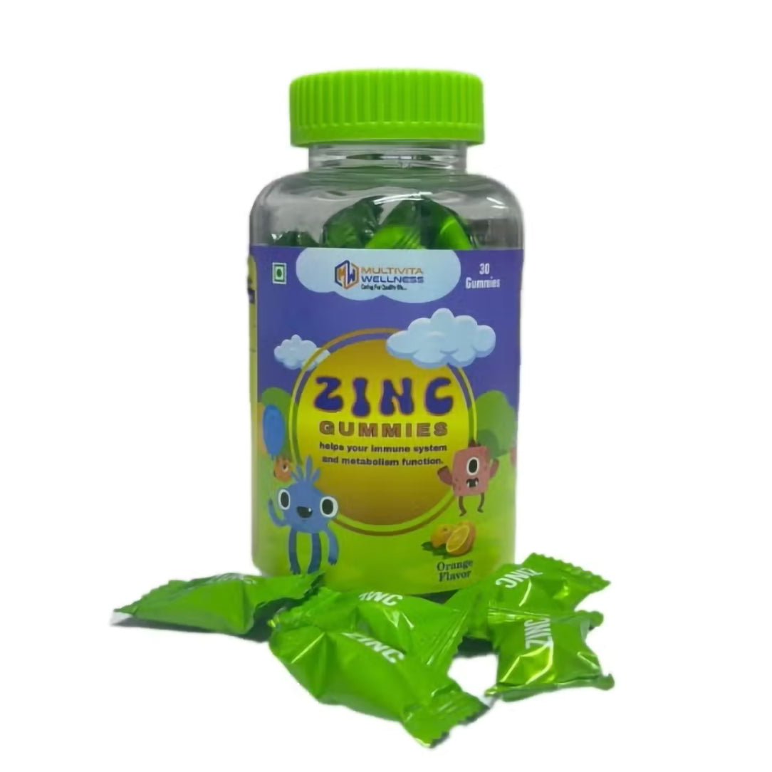 Multivita Wellness Zinc Gummies - 30 Pieces, Minerals