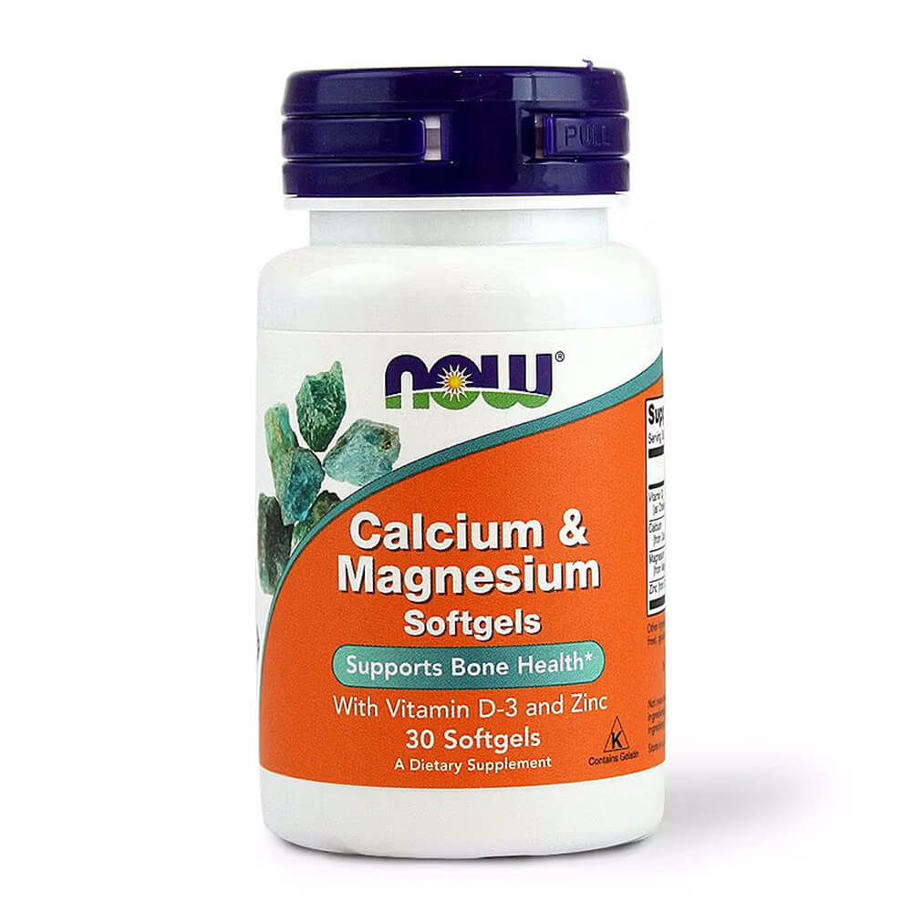 NOW Calcium Magnesium D & Zinc – 30 Softgels KNIGHTS PHARMACY