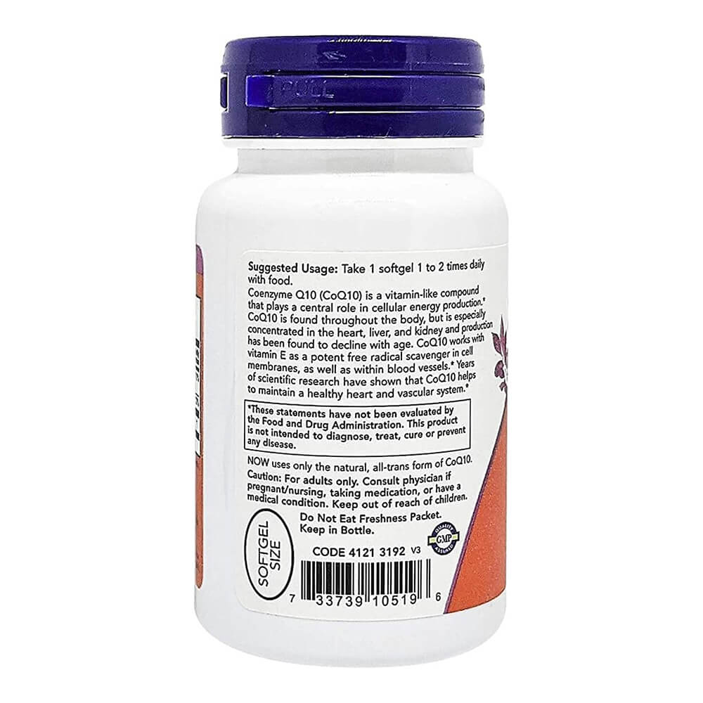 NOW 50 caps – CoQ10 with selenium & vitamin E antioxidant support