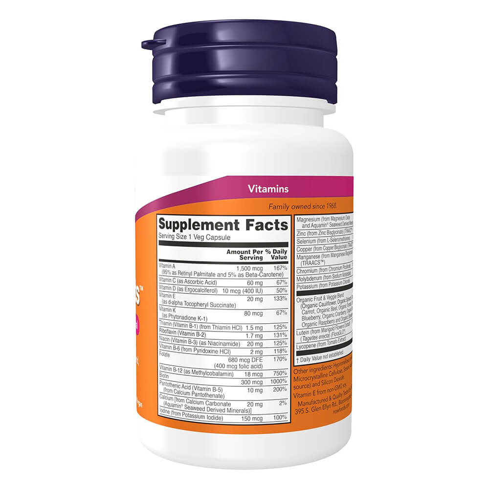 NOW Daily Vits Multivitamin – 30 Tablets, Multivitamin Supplements