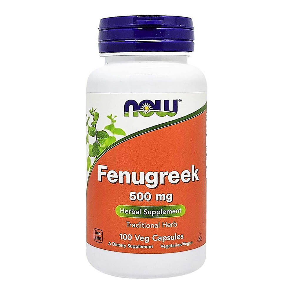 NOW Fenugreek 500mg – 100 capsules for digestion and wellness