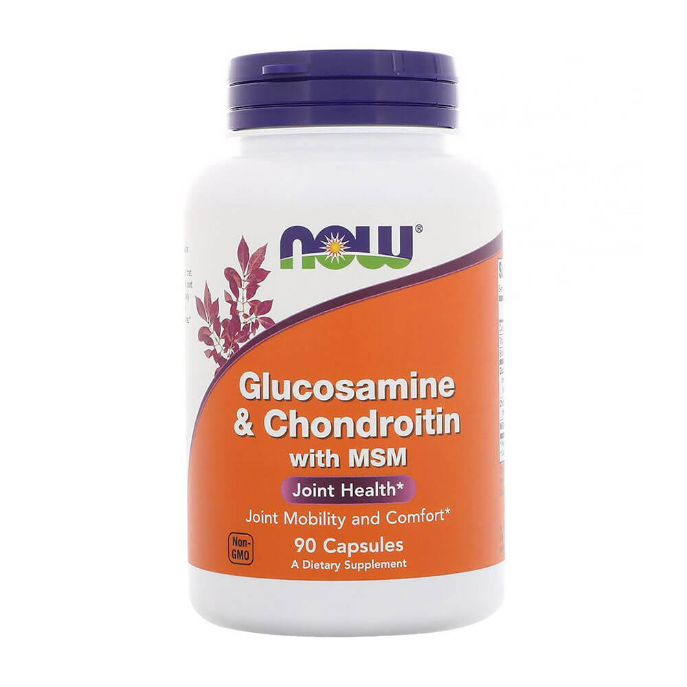 NOW Glucosamine & Chondroitin with MSM – 90 capsules for joint support