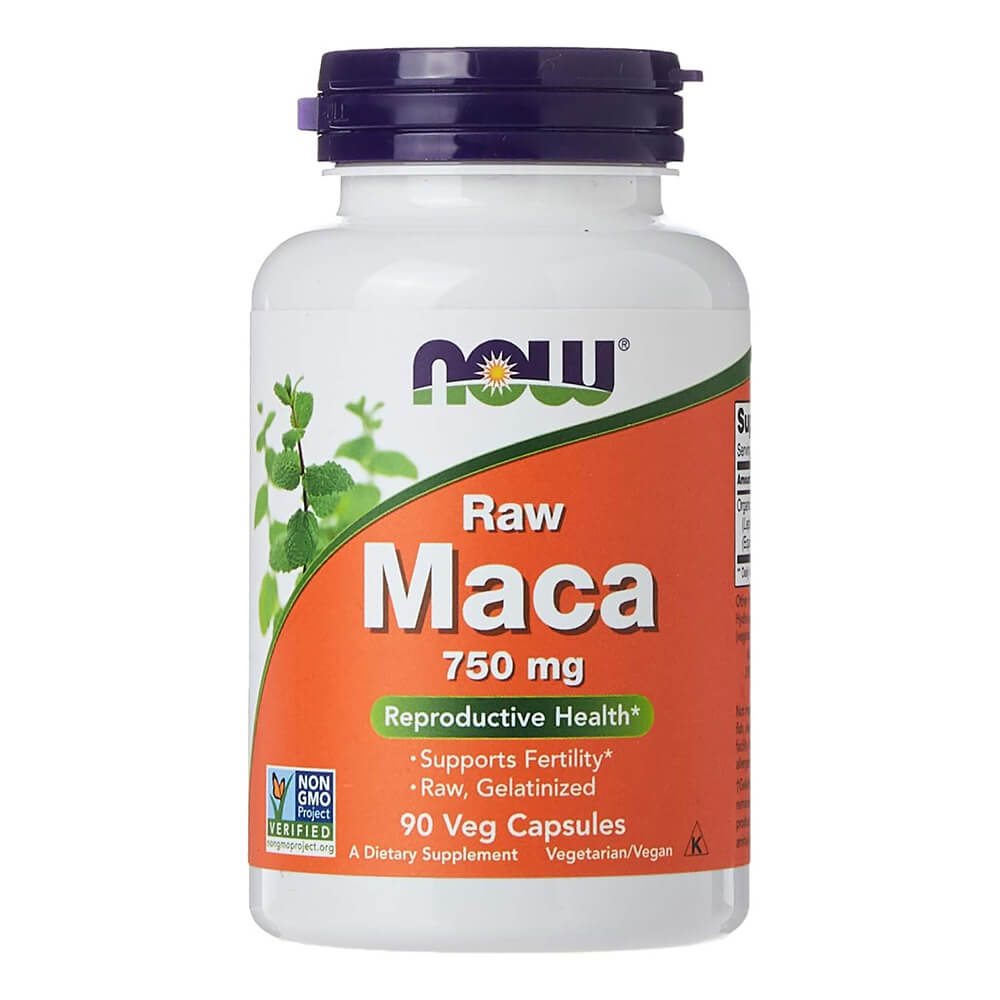 NOW Maca 750mg – 90 capsules for energy and hormonal balance