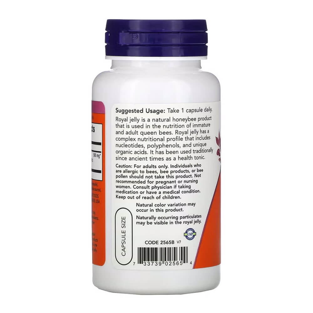 NOW Foods Royal Jelly – 1500mg natural vitality, 60-count