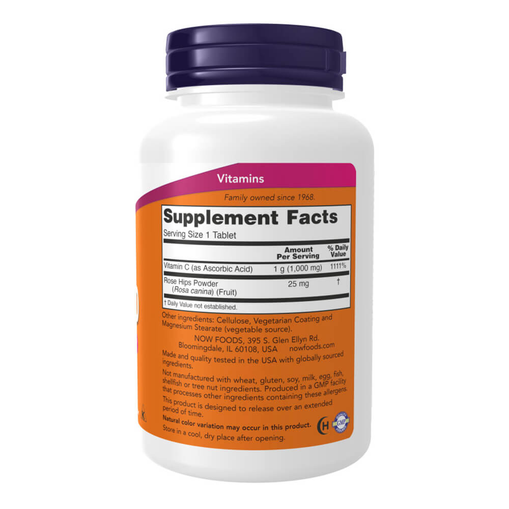 NOW 30 tablets – Vitamin C-1000 for immunity & collagen boost