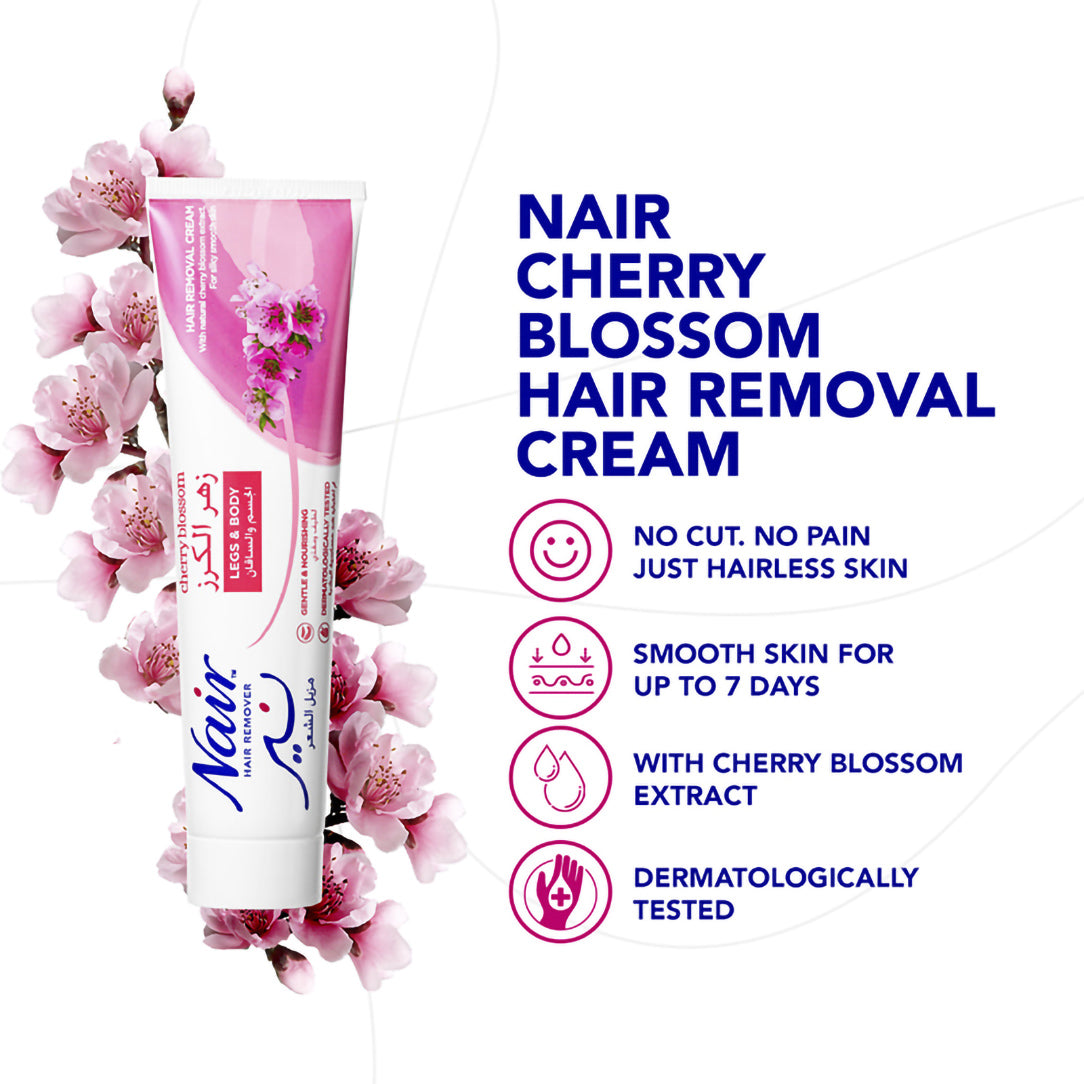 Nair Hair Removal Cream with Cherry Blossom Extract - 110g, Hair Removal