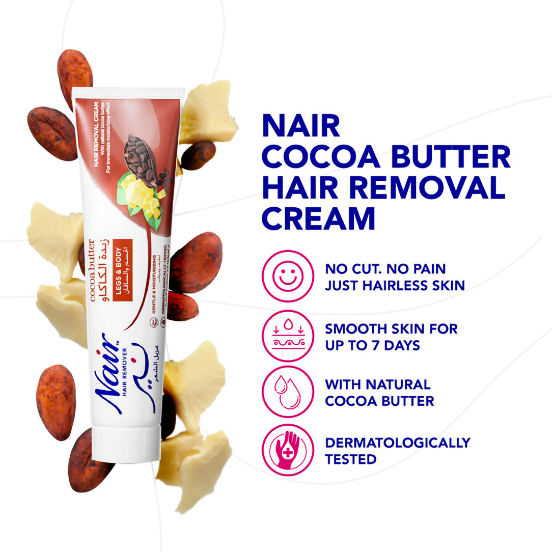 Nair Hair Removal Cream with Cocoa Butter - 110g, Depilatories
