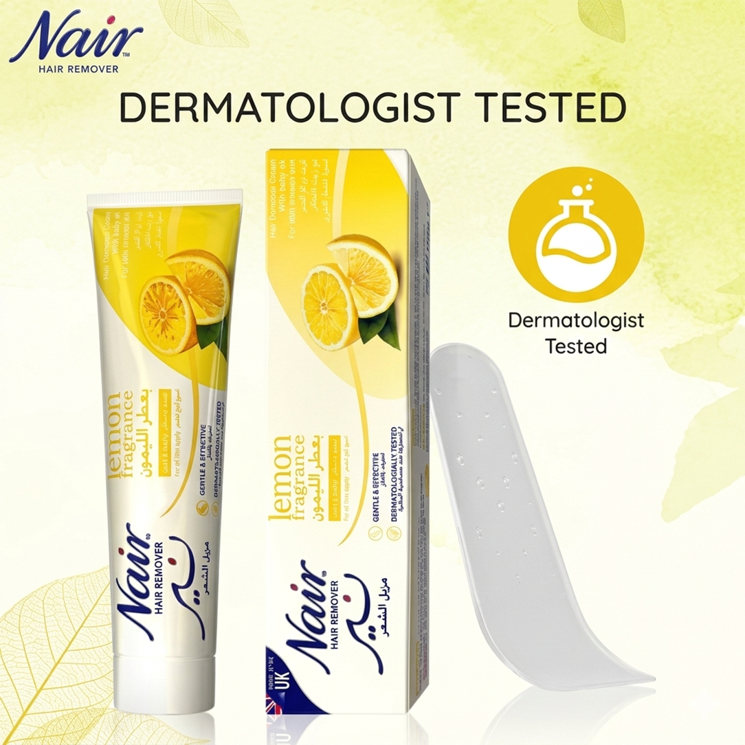 Nair Hair Removal Cream with Lemon Fragrance - 110g, Depilatories