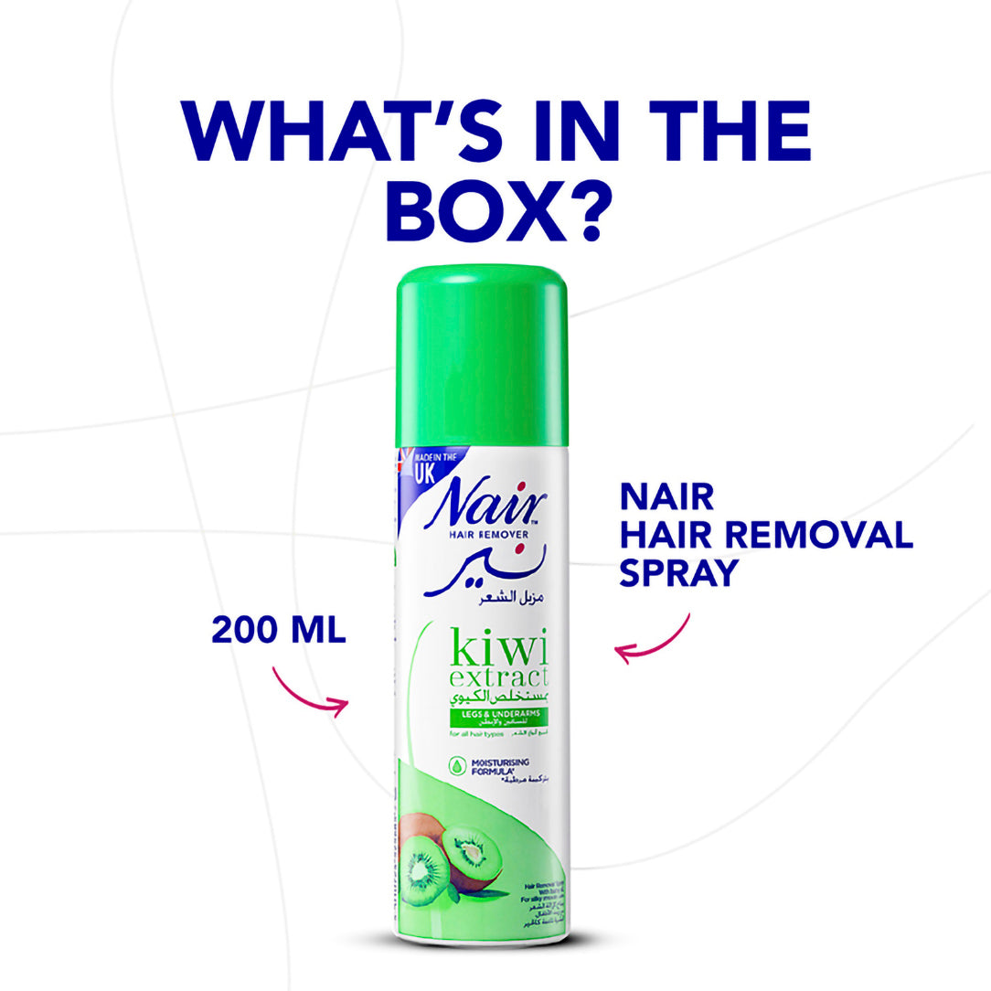 Nair Hair Removal Spray with Kiwi Extract - 200ml, Depilatories